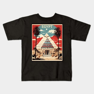 Egyptian Temple Vintage Poster Tourism Kids T-Shirt